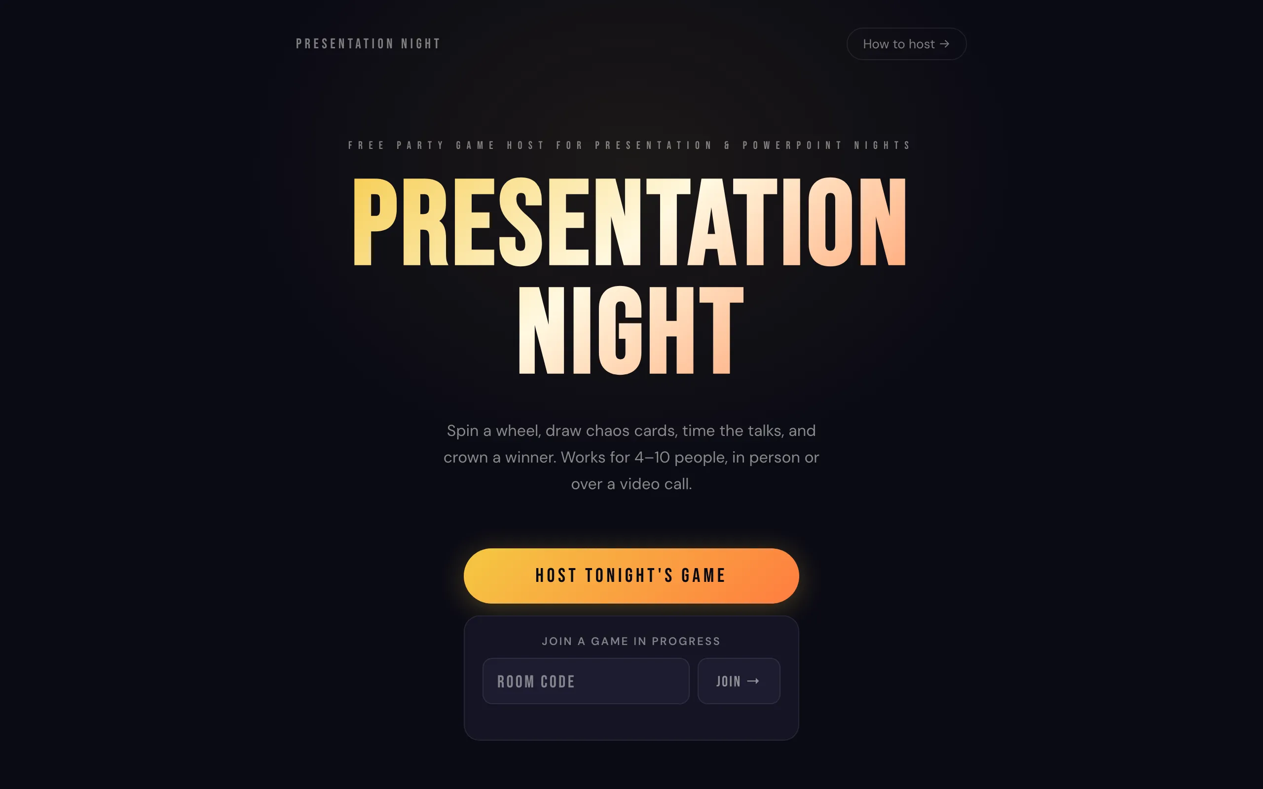 Presentation Night